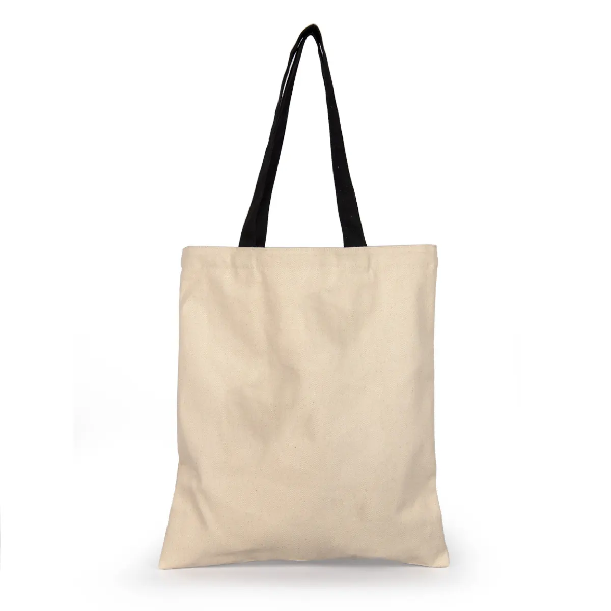Classic Canvas Tote Bag with Black Handles