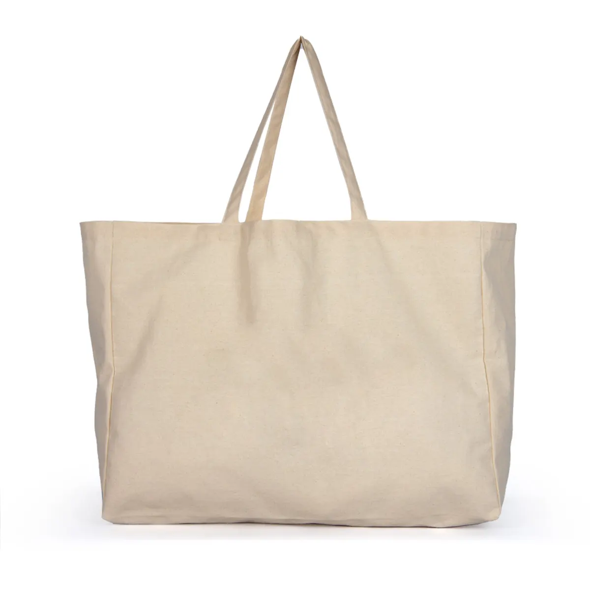 Jumbo Canvas Shopping Tote Bag