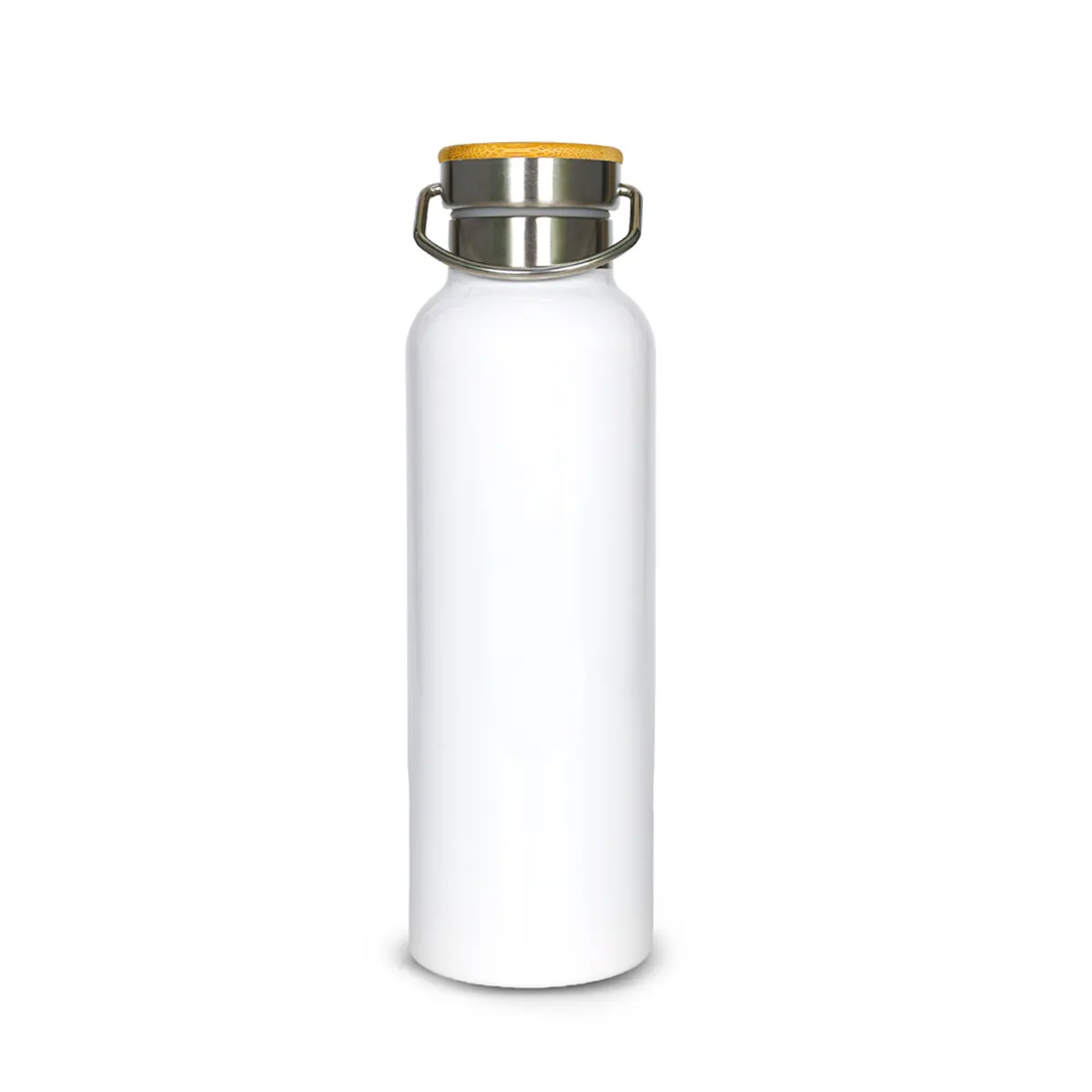 Stainless Steel Bamboo Lid Flask